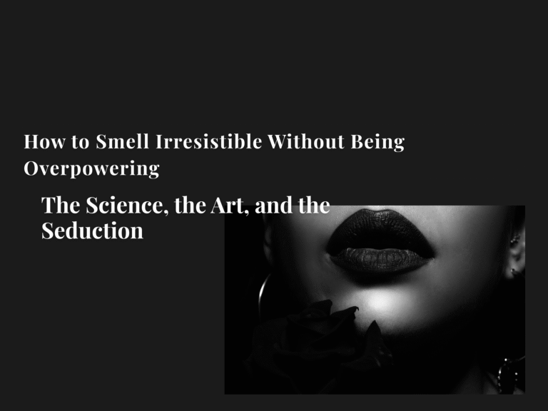 How to Smell Irresistible Without Being Overpowering: The Science, the Art, and the Seduction